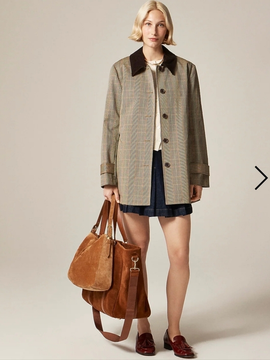 J. Crew Jackets & Blazers - J. Crew Barn Jacket in Plaid Double-faced Cotton - Brown, green, red